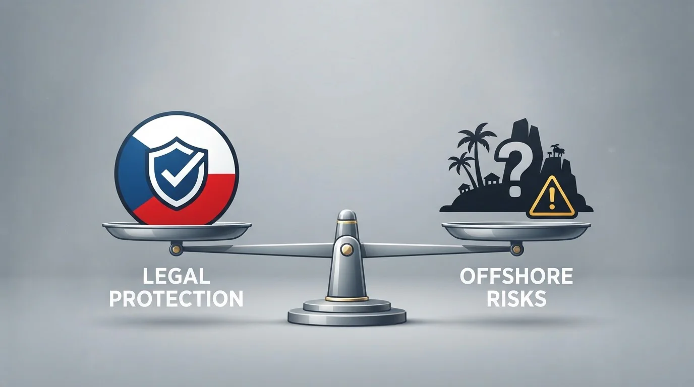 Offshore casino vs český licencovaný operátor — srovnání rizik